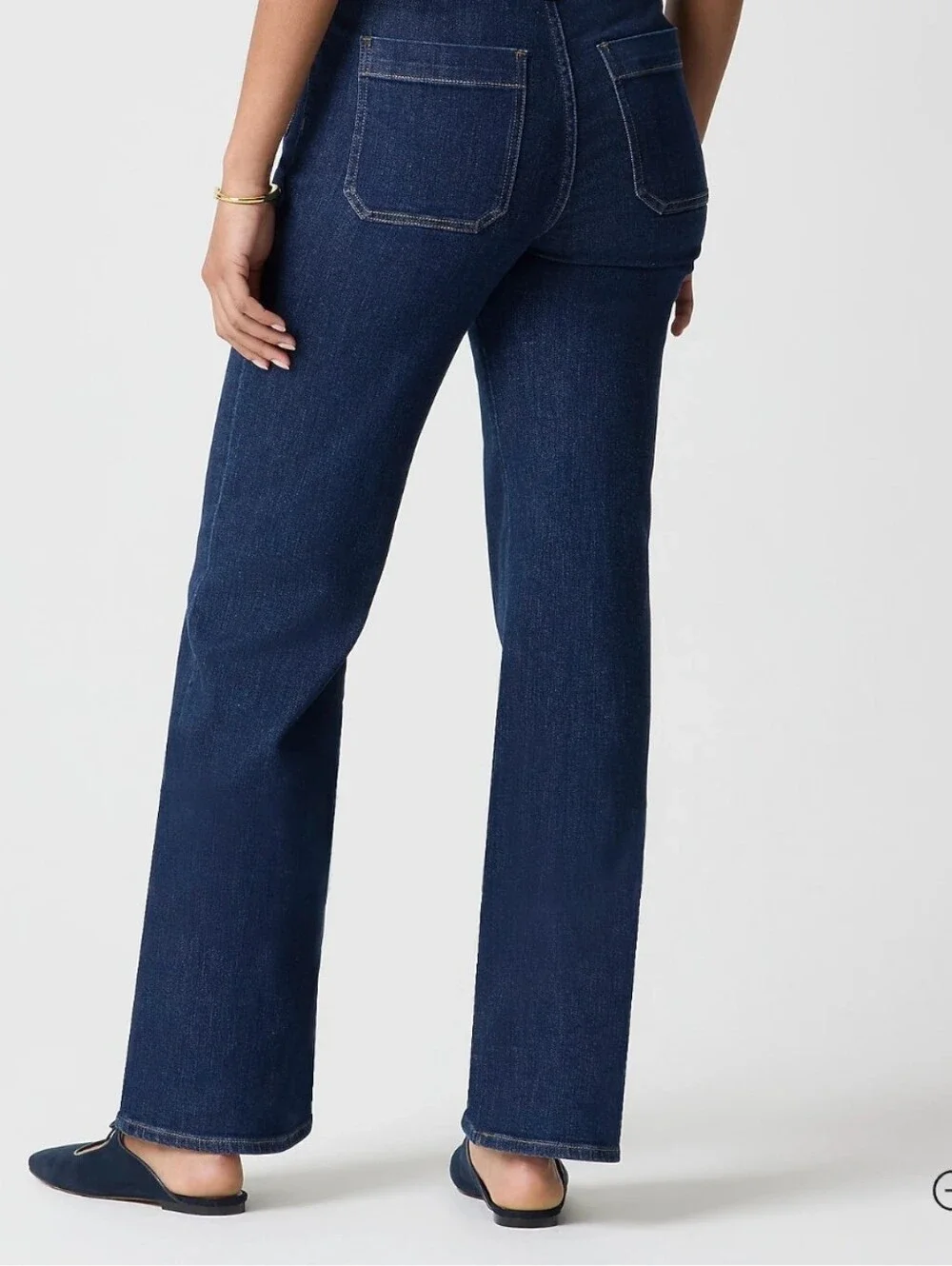 NEW J Crew Slim Wide Leg Jeans 28 Sailor Premium Denim Summer Style - Picture 3 of 12